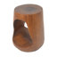 MGO Hollow Side Table, Wood-like texture, Natural Color-1540002435