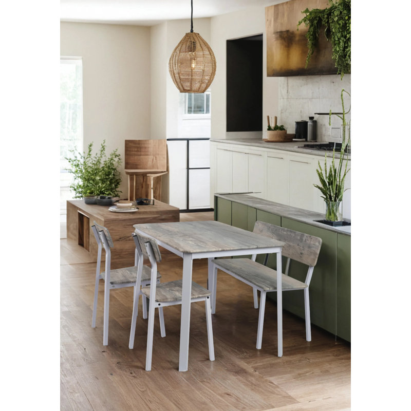 Modem 4 Piece Dining Table Set