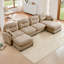 Canapé modulaire en U modulaire avec repose-pieds-118377361