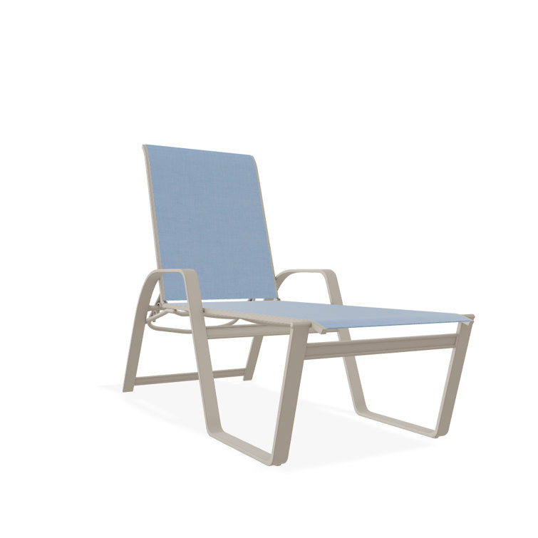 Holna Outdoor Rust-Resistant Metal Chaise Lounge