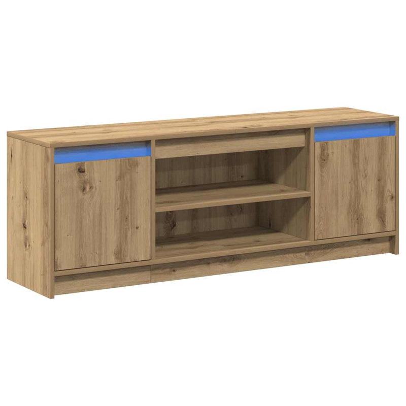 TV Cabinet 139.5 X 34 X 50 Cm Engineered Wood, Natural