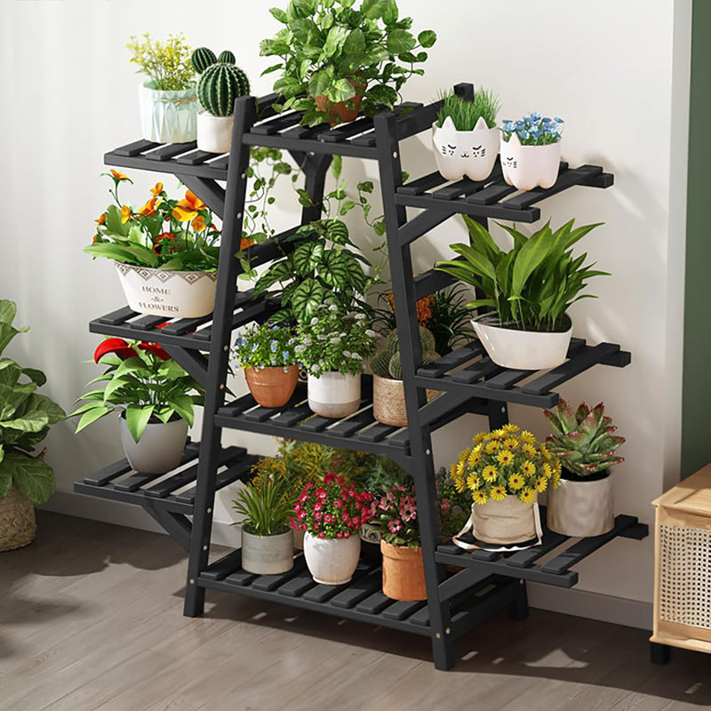Support pour plante Tarvi - ensemble de 9, Noir