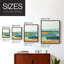 Turquoise et orange I, reproduction encadrée - bois massif-2035808482-2035808483