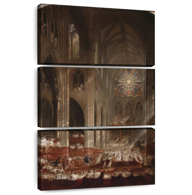 Couronnement Masam de la reine Victoria, H 74 po x l 48 po