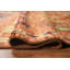 Tapis oriental marocain orange en laine 7 x 10