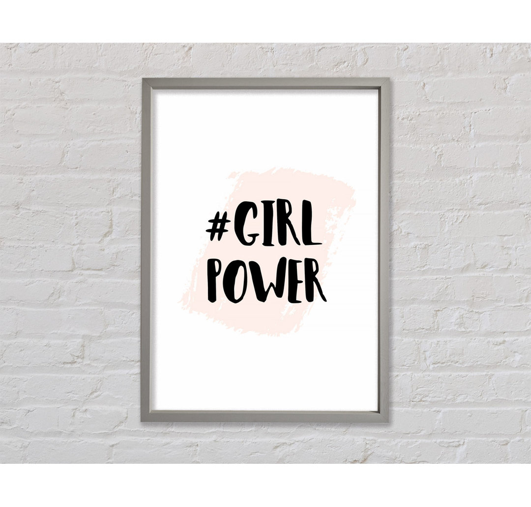 Girl Power 2 - Einzelner Bilderrahmen Kunstdrucke auf Leinwand