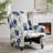 29.16" Wide Floral Print Upholstered Push Back Recliner with Classic Wing Back-1626273289