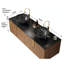 Meuble-lavabo mural 60 po avec lavabo en céramique