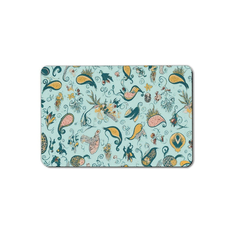 Tapis de bain classique à motif cachemire 16 x 24 po