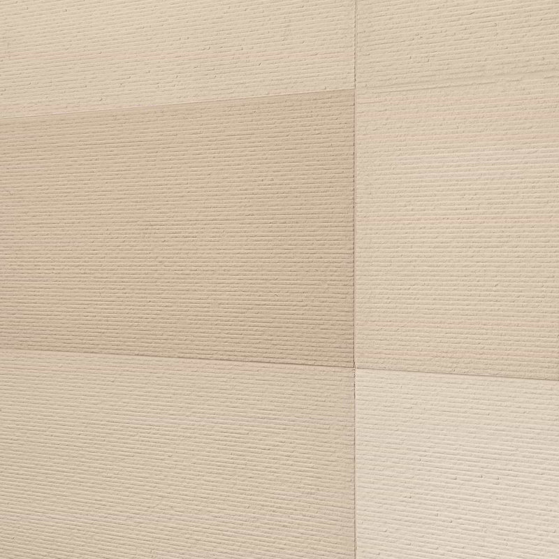 Rakestone 12x24 3D Honed Limestone Stone Tile, Comb Textured, Porto Beige, Limestone