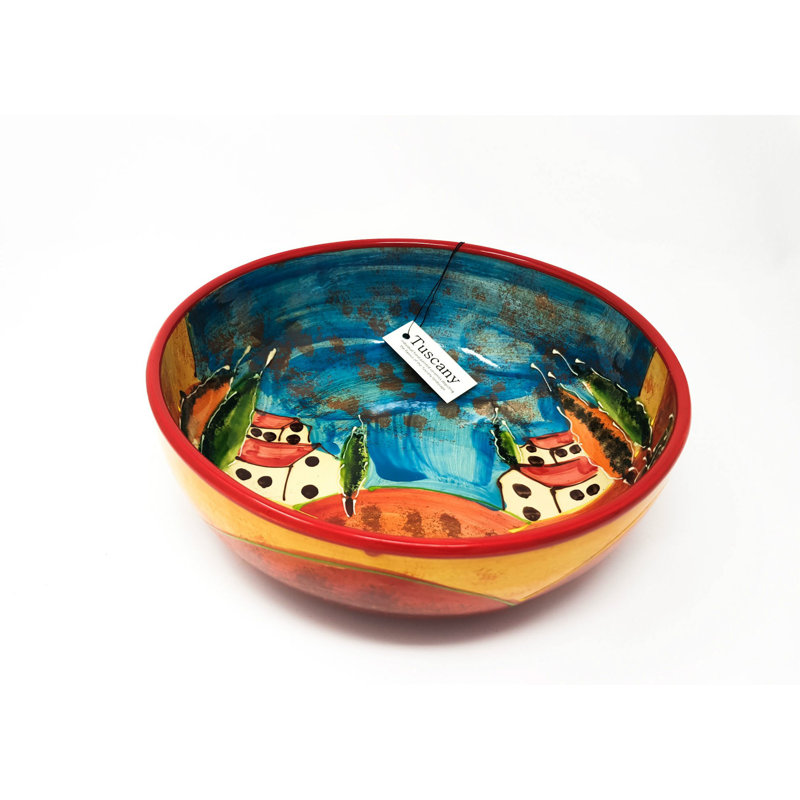 August Grove Devina Ceramic Fruit Bowl