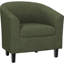 Fauteuil demi-tonneau en cuir 28 po Seldon-1914706308