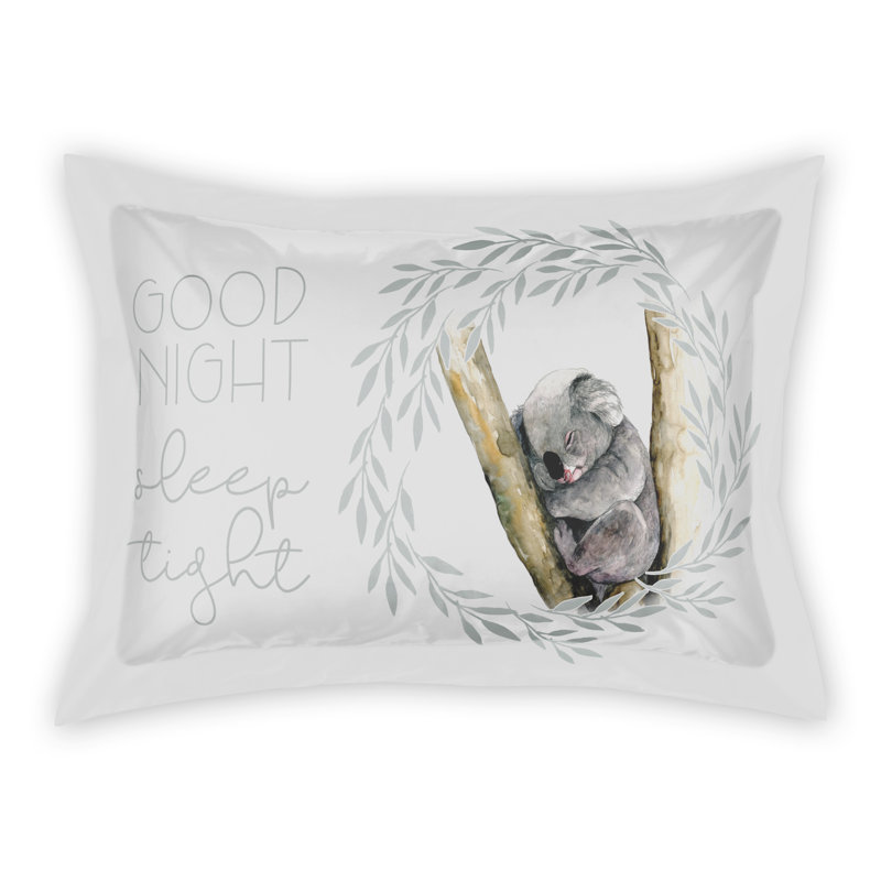 Taie décorative à enveloppes en polyester sleeping Koala