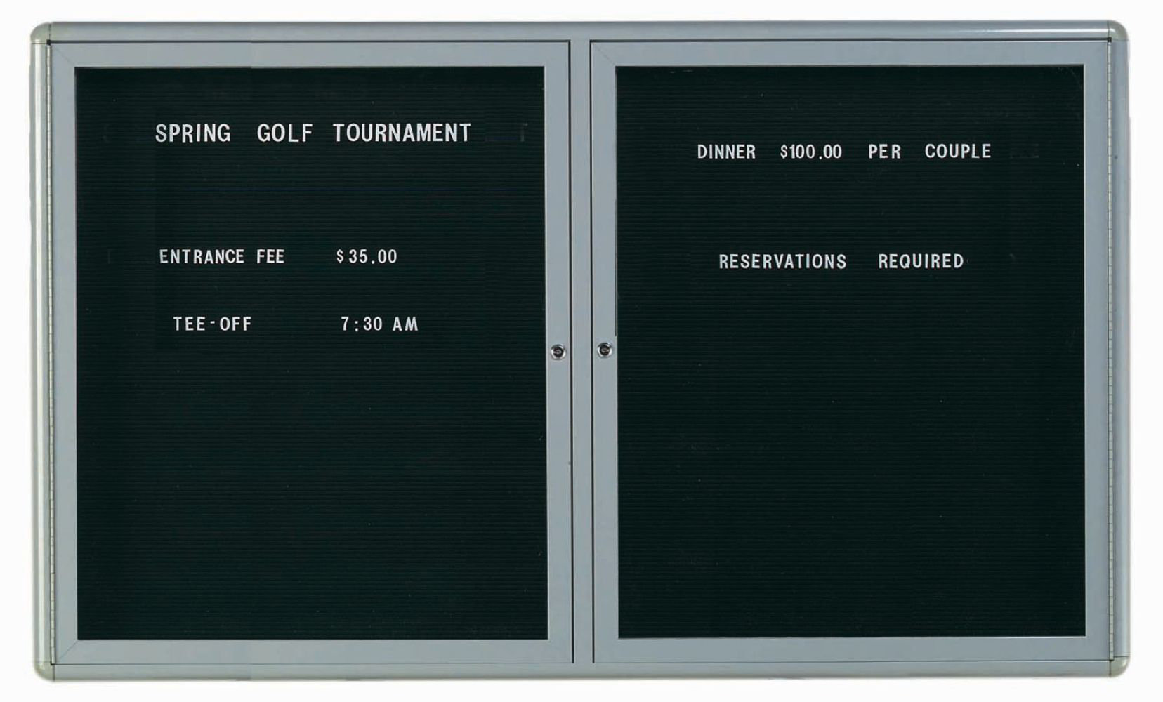 AARCO Radius Design Enclosed Directory Letter Board | Wayfair