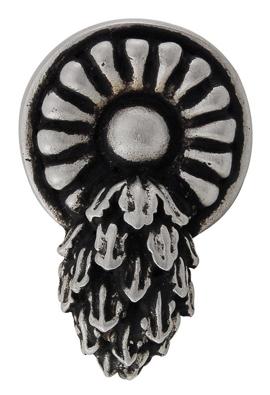 Sforza Novelty Knob, Antique Nickel, 1.5" H x 1" W x 1.25" D