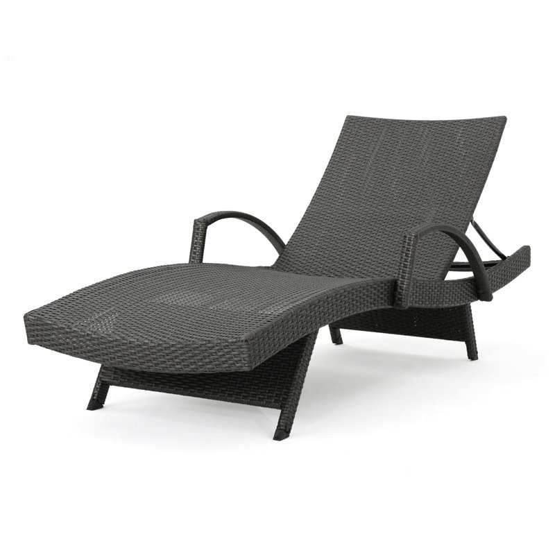 Fauteuil en osier avec accoudoirs Salem