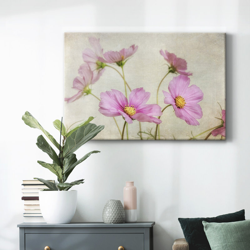 «Pink Cosmos II», toile tendue avec châssis, H 8 po x l 12 po