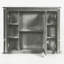 Armoire de salle de bain murale avec miroir, armoire à pharmacie murale 34,4 po avec 4 tablettes réglables, rangement au-dessus de la toilette-346430003