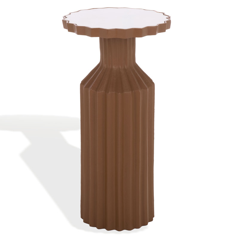Table d'appoint Cindylyn, Brun et blanc