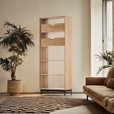 Bibliothèque minimaliste de style italien