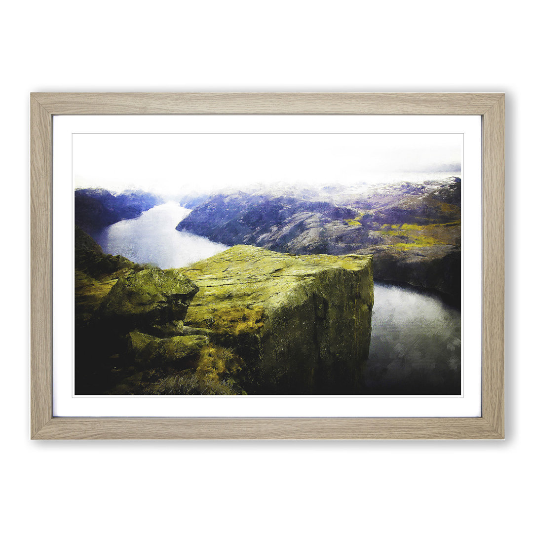 Preikestolen in Forsand Norway - Framed Print