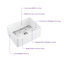 Évier de cuisine à cuve simple en argile réfractaire simple 24 po Pure