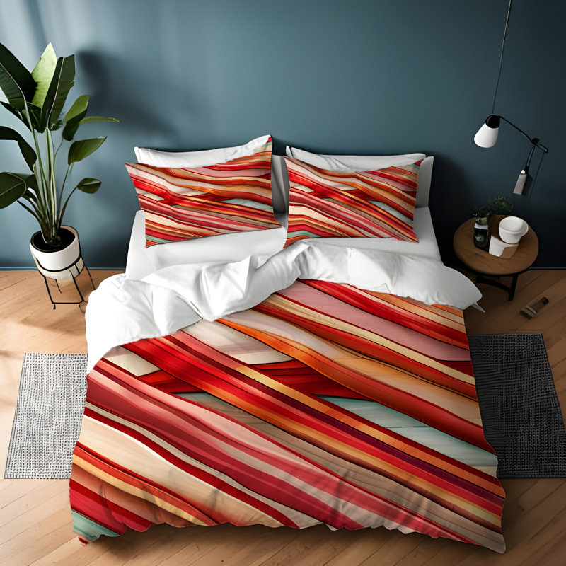 Polyester Duvet Cover, Twin Duvet Cover + 1 Queen Sham