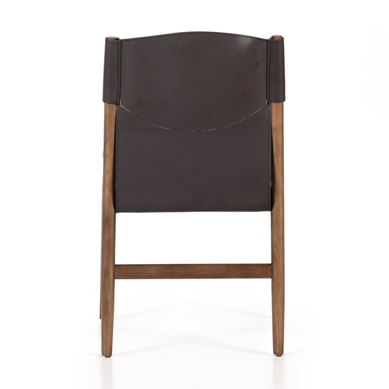 Lulu Side Chair in Espresso/Cardiff Cream, Brown Leather Blend//Cardiff Cream