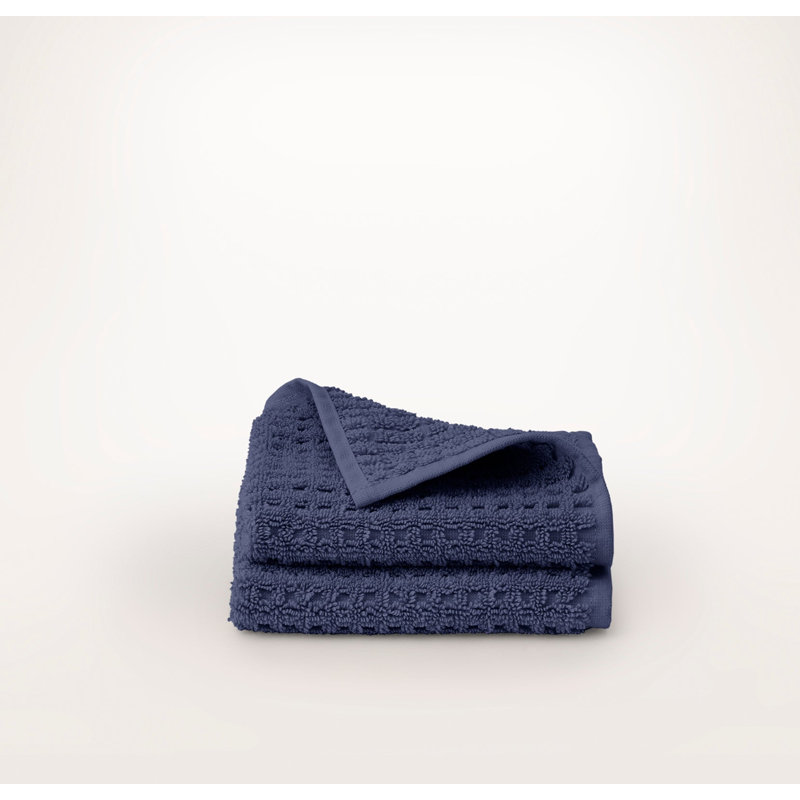 Turkish Waffle Bath Sheet Set, Coastal Navy, 6 Pieces: 2 Bath Sheet, 2 Washcloth, 2 Hand Towel