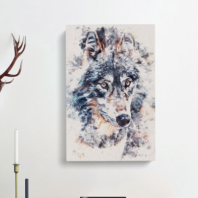 The Eyes Of A Wolf - Wrapped Canvas