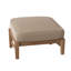 Croquet Outdoor Teak Ottoman with Cushion-1779575670-1779575655-1779579412