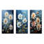 Ensemble de 3 décorations murales Zinnias Blooms - Zinnias-1299245961