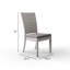 Ensemble repas 9 pièces tissé pour patio, gris foncé et bleu marine-416122616