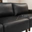 Courbes de style Mid-Century, cuir respirant, pieds en bois massif, assemblage sans outil de 30 minutes, pièce maîtresse à 3 places-1244149020-1244149022-1244149027