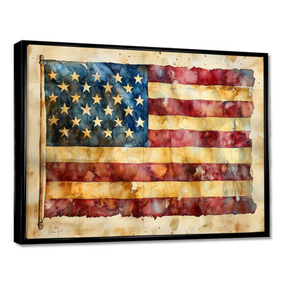 Ratification de la déclaration des droits, drapeau des États-Unis II, États-Unis, art mural sur toile