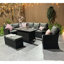 Rosen 9 Seater Aluminium Dining Table Top With Storage Bench And Armchair And Furniture Cover-1475347852
