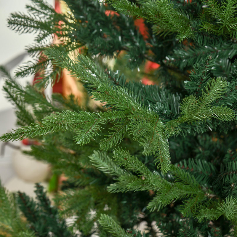 Arbre de Noël artificiel 7,5 pieds HOMcom, H 7,5 pi