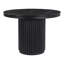 Ione Round Marble Top Metal Base Dining Table-848095540