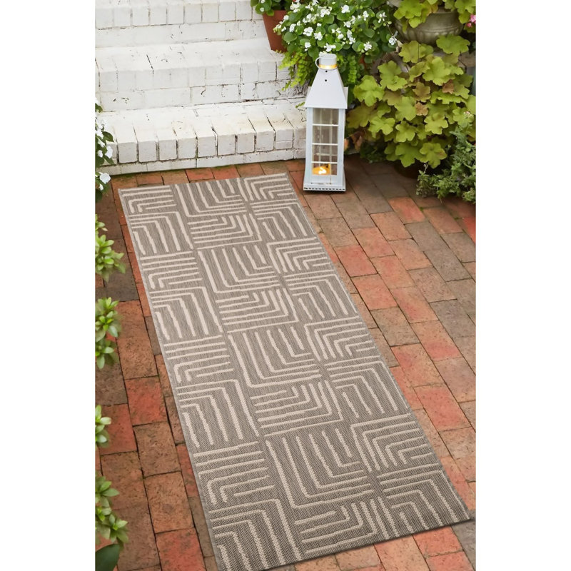 COUNTY PATCHES GREY 120/170cm, Runner 67 x 200 cm