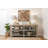 Urmas Decorative Rectangular Metal Tray with Handles and 5 Glass Vases