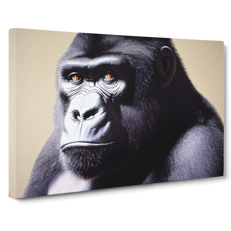 Outstanding Gorilla - Wrapped Canvas, 50cm H x 76cm W x 3cm D