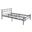 Aaru Heart Design Metal Bed Frame with Headboard & Footboard-87888728-88659283