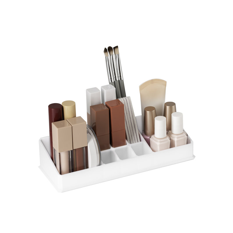 Preiser 11 Compartment Makeup Organizer, White