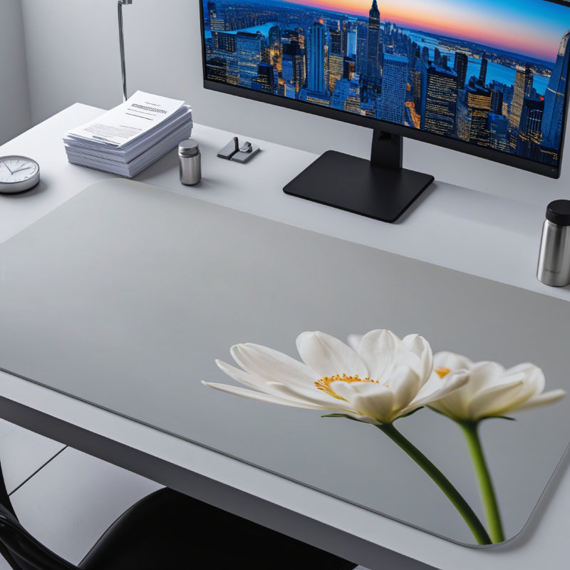 Polyester Desk Pad, 14.4x12.1