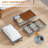 Under Bed Storage with Wheels, 2 Pack Rolling Under-Bed Storage Containers with Clear Lids, Low Profile Storage Bins