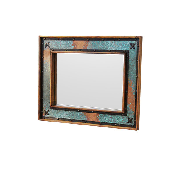 Sierra Turquoise Copper Panel Mirror