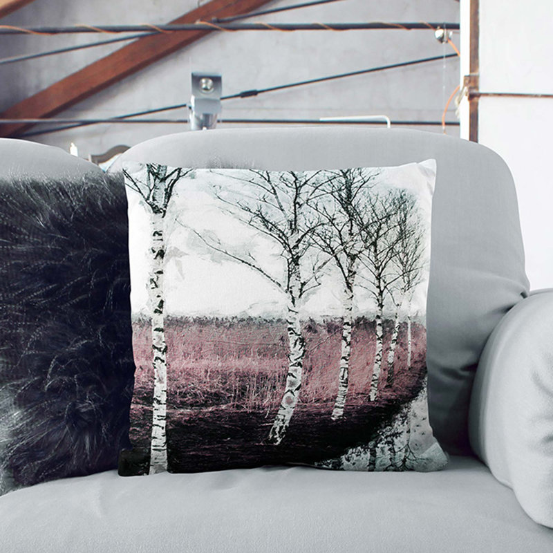 Square Throw Cushion, 55cm H x 55cm W x 20cm D, Black