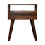 Manford 45 cm W Solid Wood Bedside Table