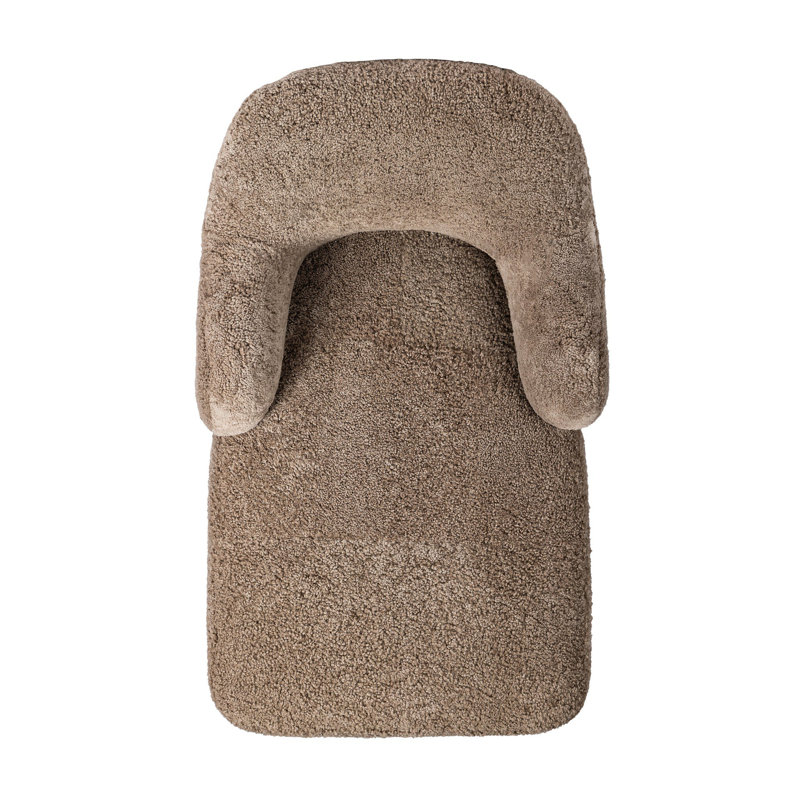 Julius Chaise-Taupe Shearling