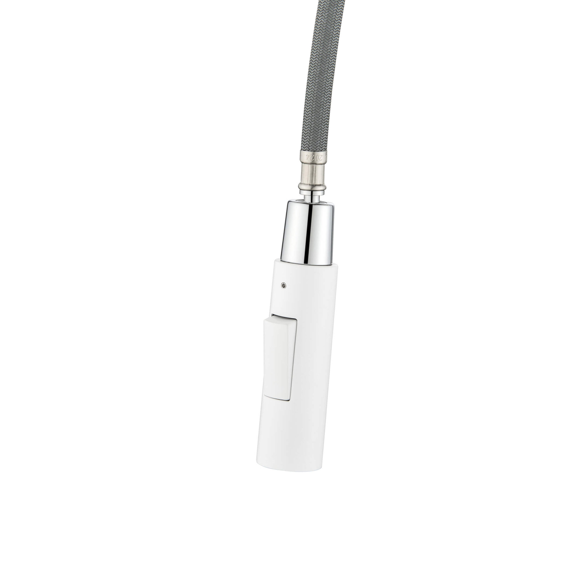 Pull Down Single Handle Kitchen Faucet, Matte White